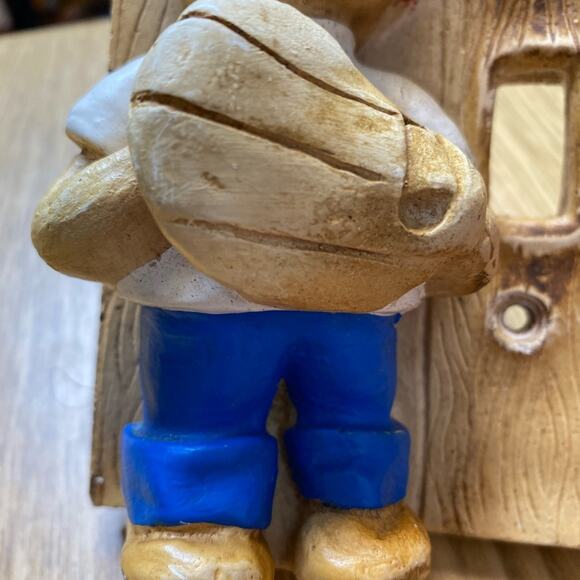 Vintage Baseball Boy Holding Glove Light-Switch Covers Plate Decor - Picture 3 of 6